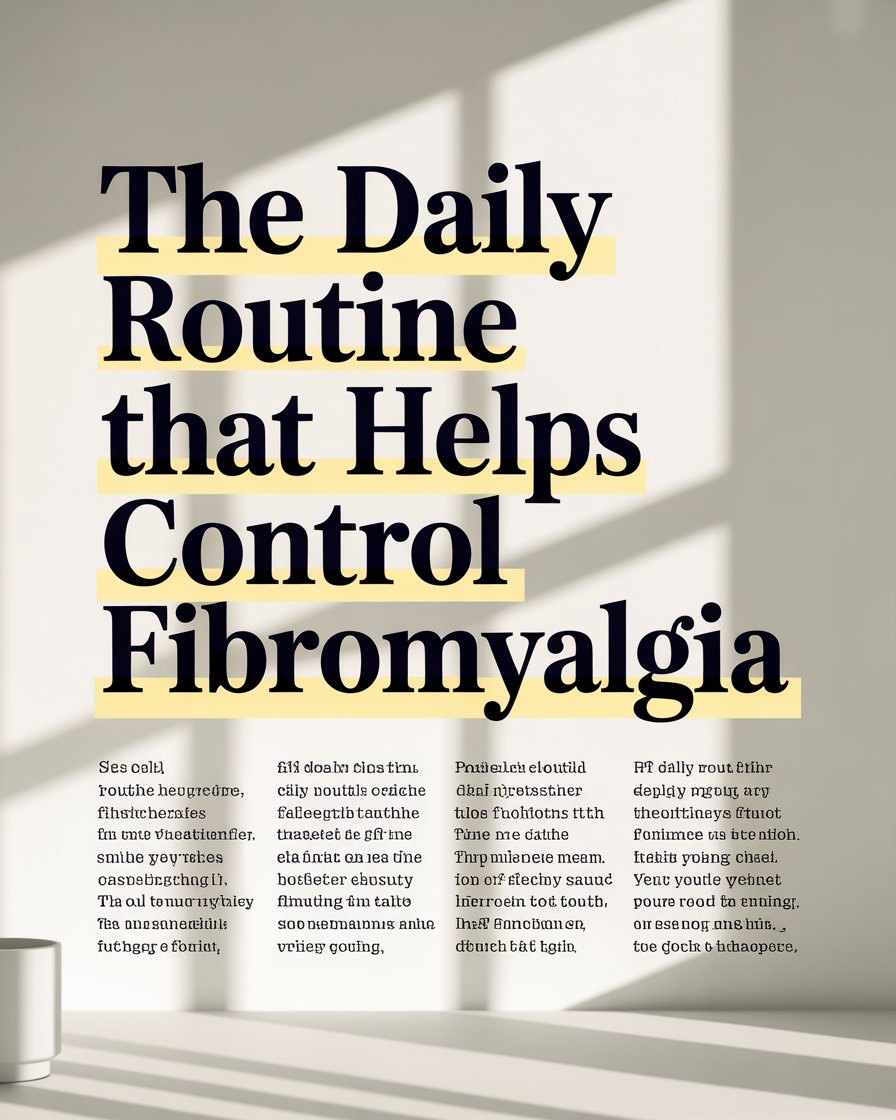 The Daily Routine That Helps Control Fibromyalgia